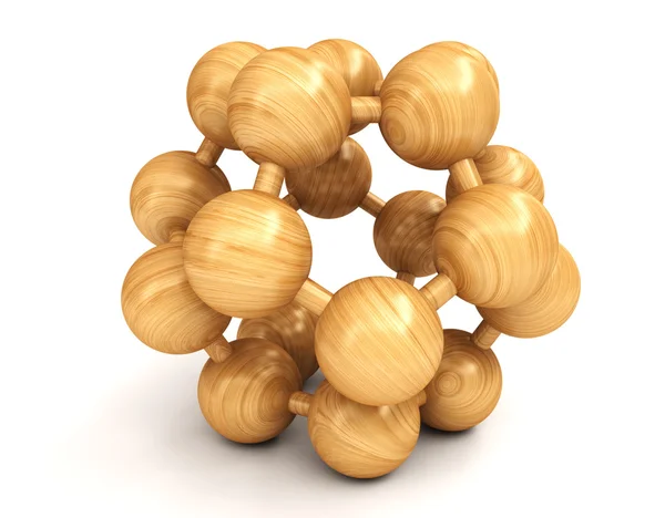 Wooden balls puzzle — Stock Photo, Image