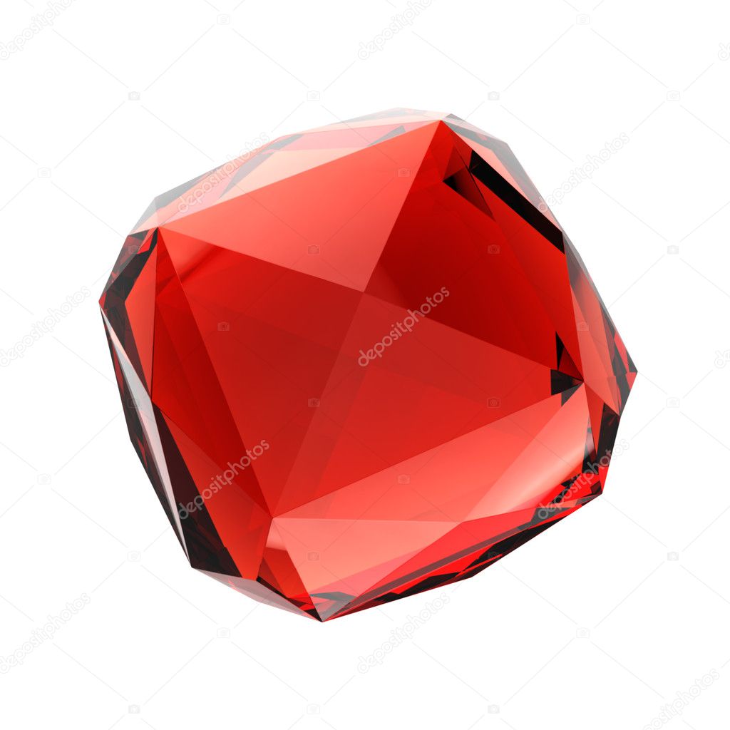 Red gemstone