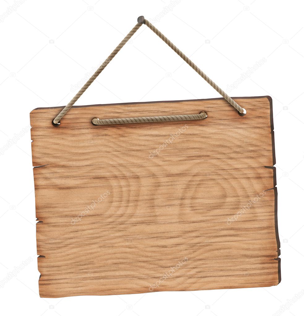 Blank wooden board
