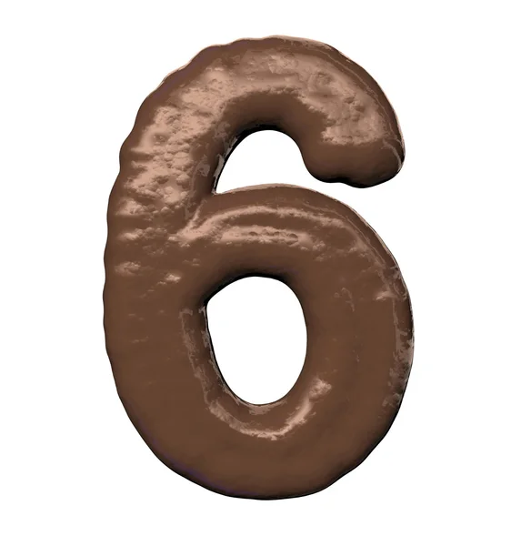 Çikolata numarası — Stok fotoğraf