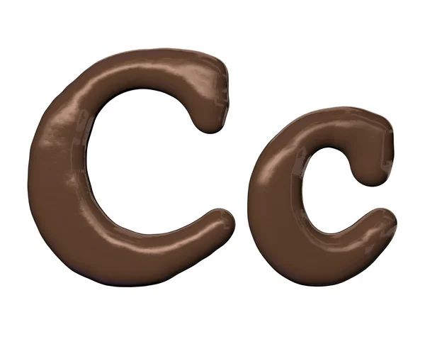 Čokoládové písmo — Stock fotografie