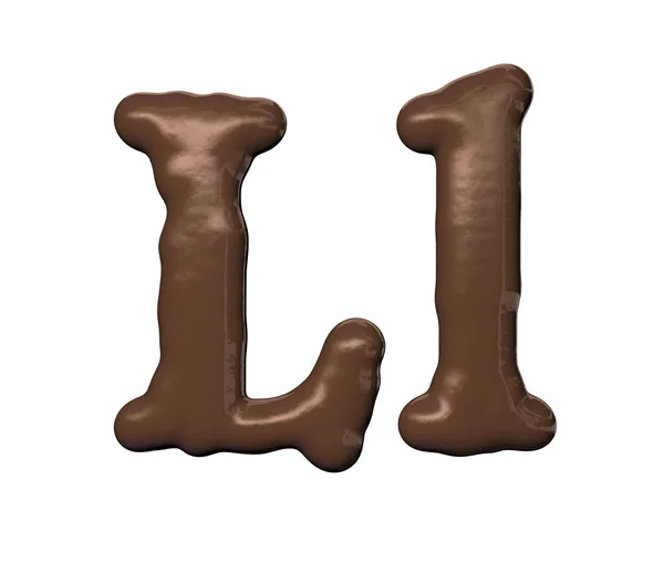 Chocolate font — Fotografie, imagine de stoc