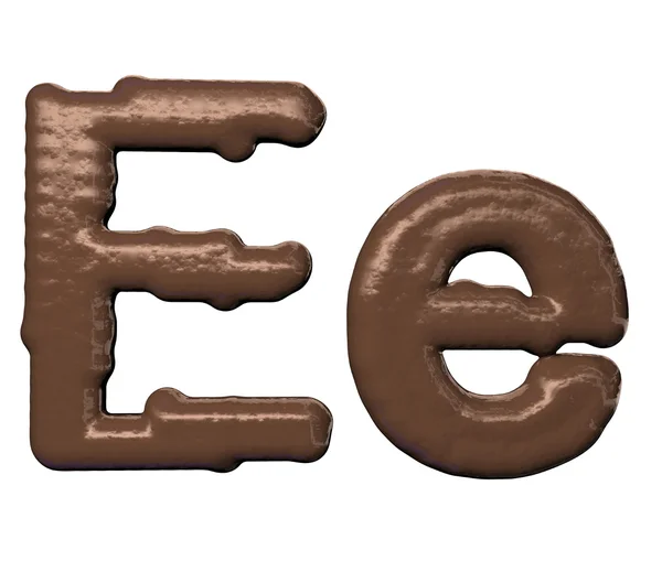 Chocolade lettertype — Stockfoto