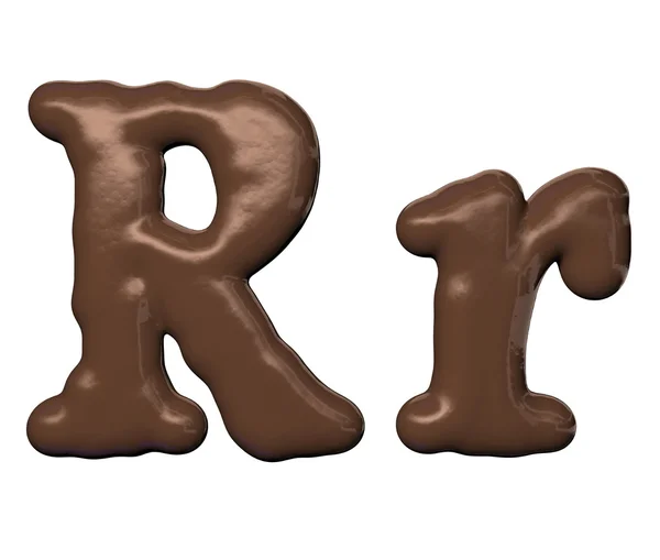Шоколад шрифту — стокове фото