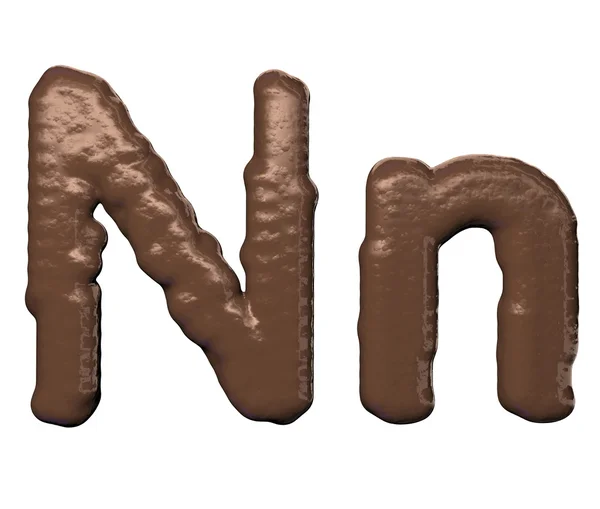 Σοκολάτα γραμματοσειρά — Φωτογραφία Αρχείου