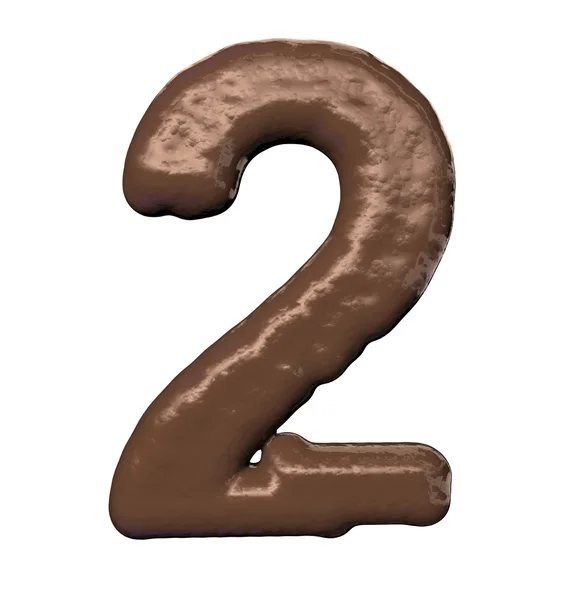 Número de chocolate —  Fotos de Stock