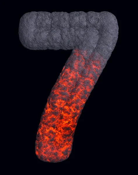 Número de ferro quente — Fotografia de Stock