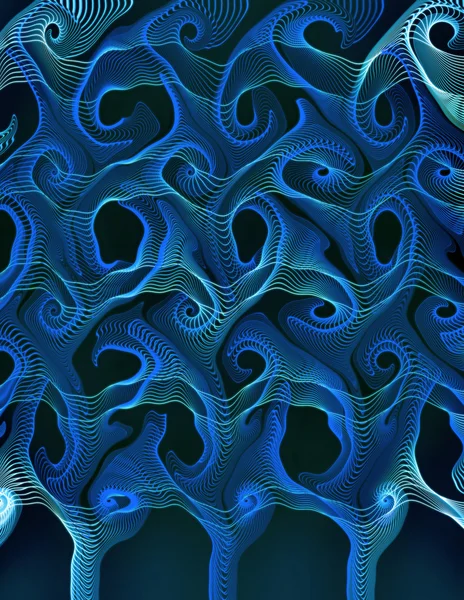 Abstrakt blå mönster — Stockfoto