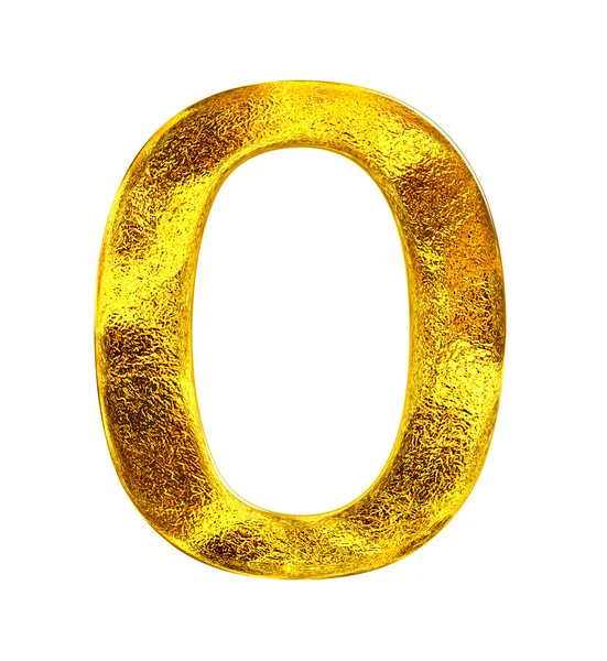 Число золотой фольги — стоковое фото