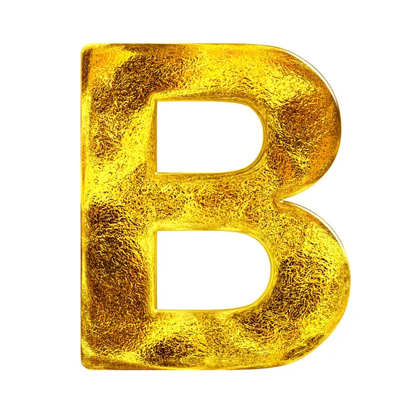Plátkové zlato abeceda — Stock fotografie