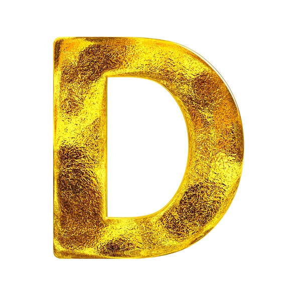 Plátkové zlato abeceda — Stock fotografie