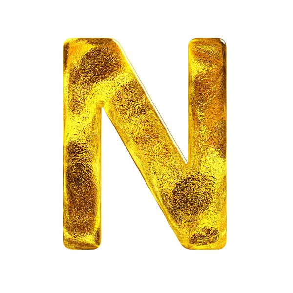 Алфавит золотой фольги — стоковое фото