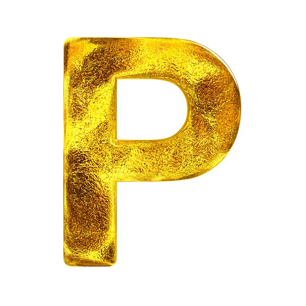 Alfabeto foglio d'oro — Foto Stock