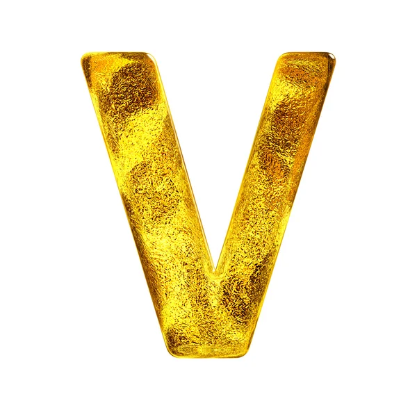Gold foil alphabet — Stock Photo, Image