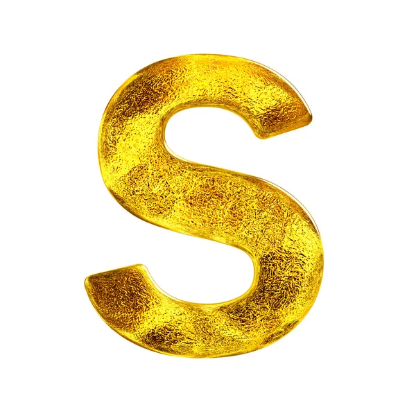 Alfabeto folha de ouro — Fotografia de Stock
