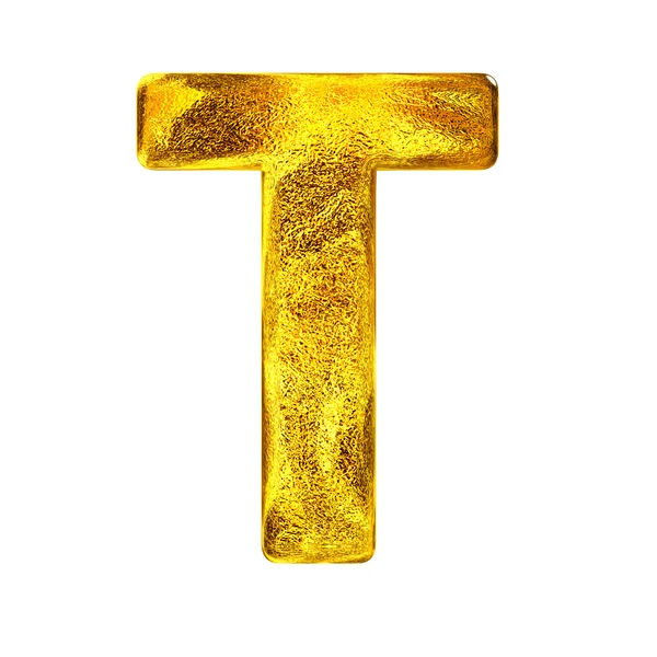 Alfabeto de lámina de oro —  Fotos de Stock