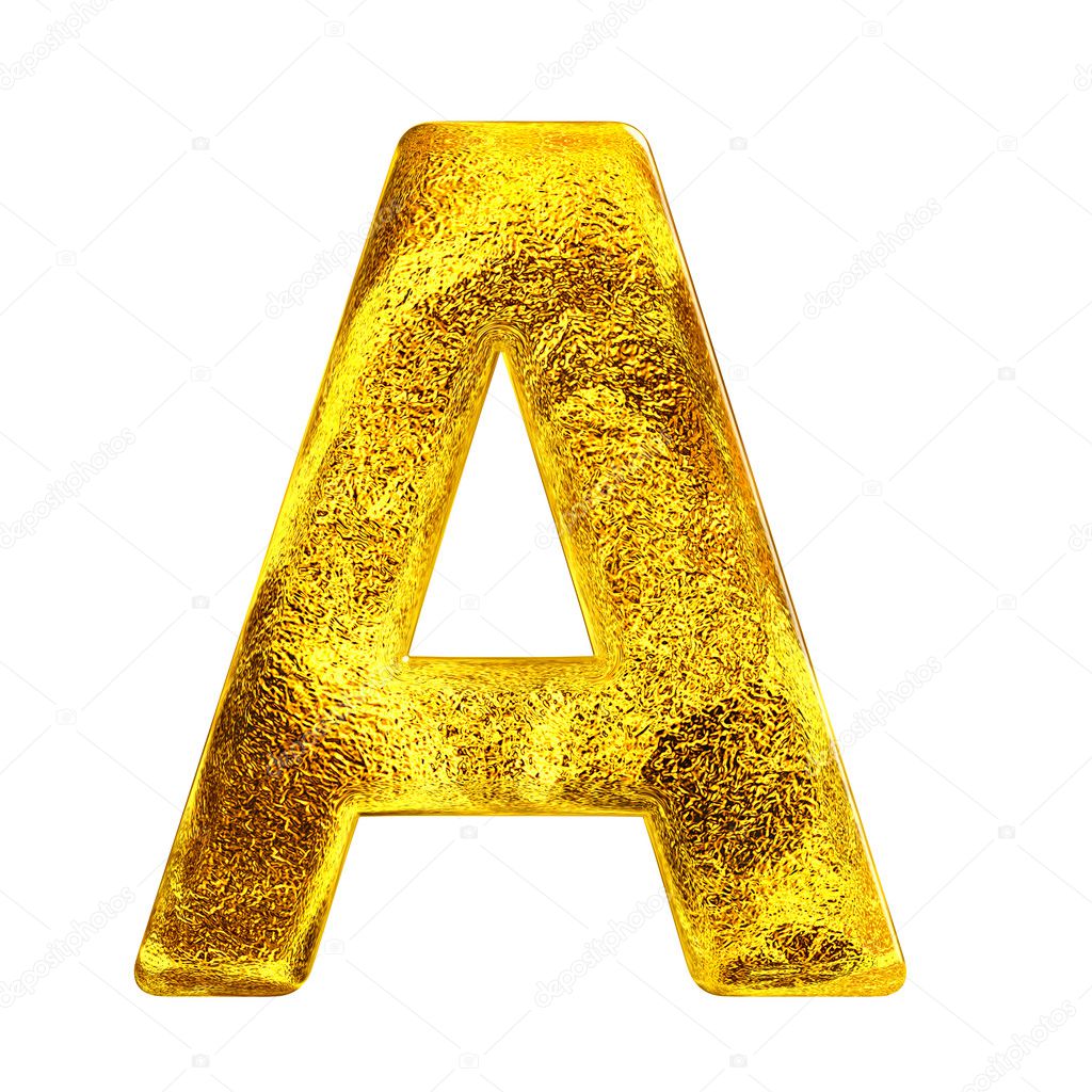 Shiny Gold Letters On A White Background Stock Photo, Picture and Royalty  Free Image. Image 24697568.