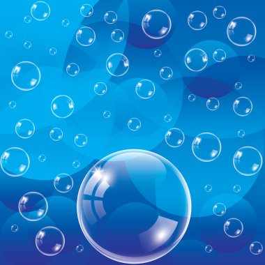 Transparent bubbles illustration clipart