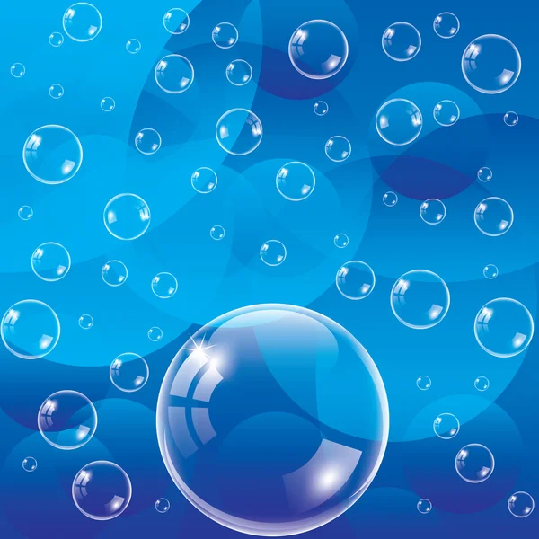 Illustrazione trasparente delle bolle — Vettoriale Stock