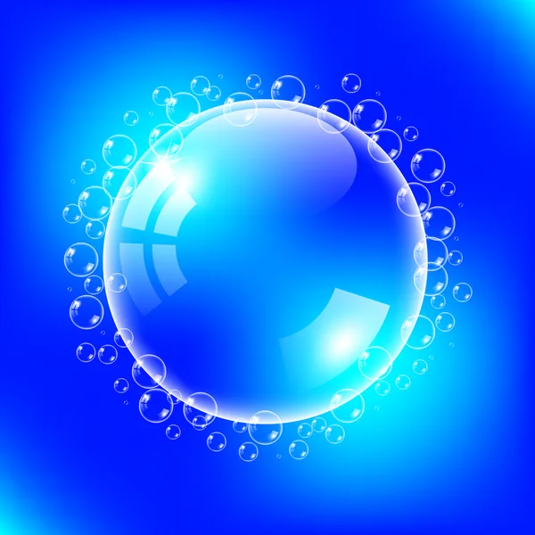 Transparent bubbles illustration — Stock Vector