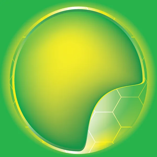 Grön gul abstrakt blanka vektor — Stock vektor