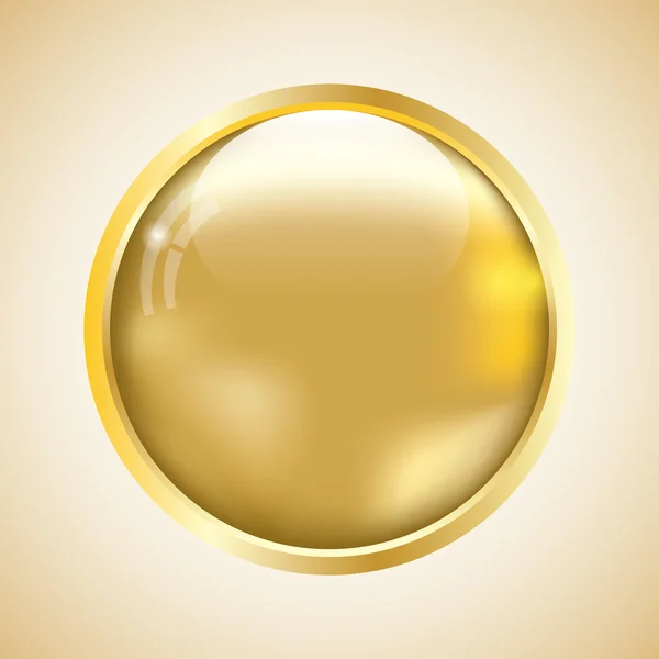 Elemento futurista de diseño dorado — Vector de stock