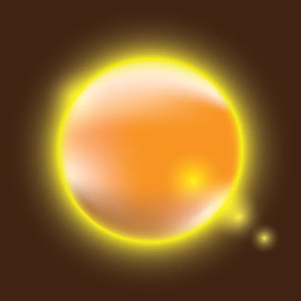 黄金の太陽デザイン要素 — ストックベクタ