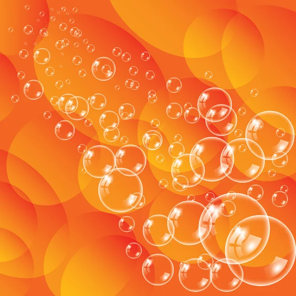 Şeffaf bir bubbles illüstrasyon — Stok Vektör