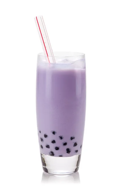 Taro Milk Boba Tea — Stock Photo, Image