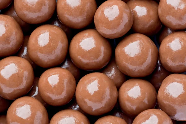 Bolas de malte de chocolate — Fotografia de Stock
