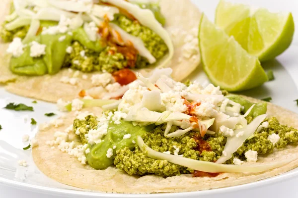 Tacos de chorizo verde vegetariano —  Fotos de Stock