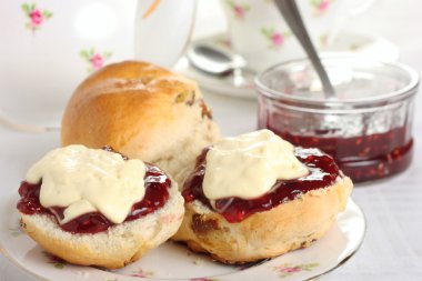 Cornish cream tea clipart