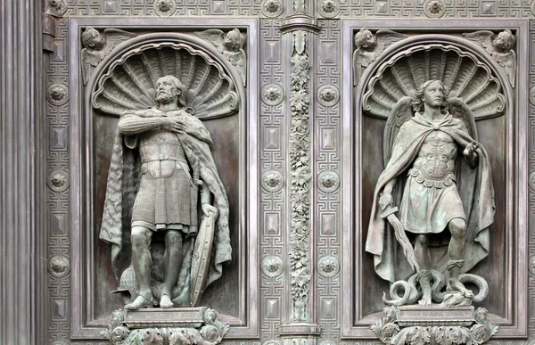 Alexander nevsky ve archangel michael — Stok fotoğraf