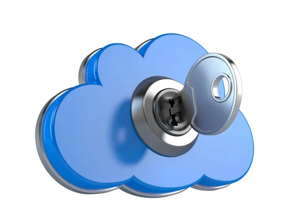 Sicherheitskonzept Cloud Computing — Stockfoto