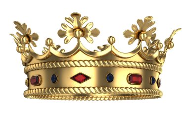 Golden royal crown clipart