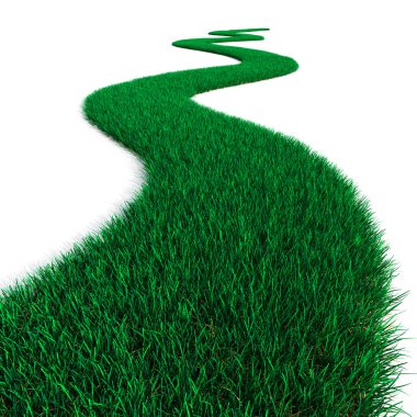 Green Grass path clipart