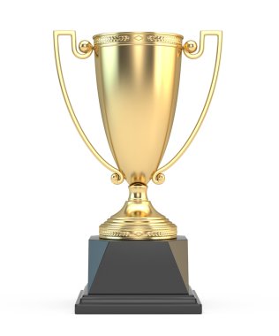 Gold trophy cup clipart