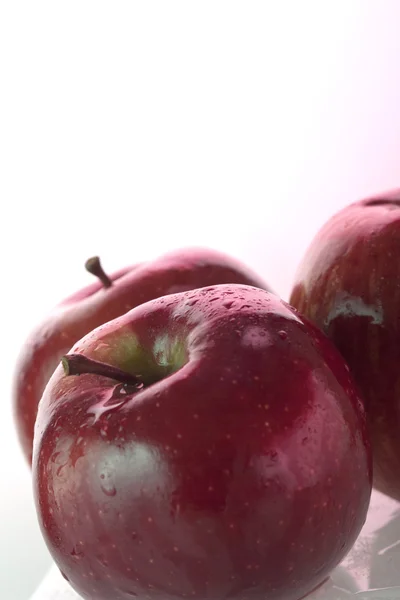 Mokrá jablka — Stock fotografie