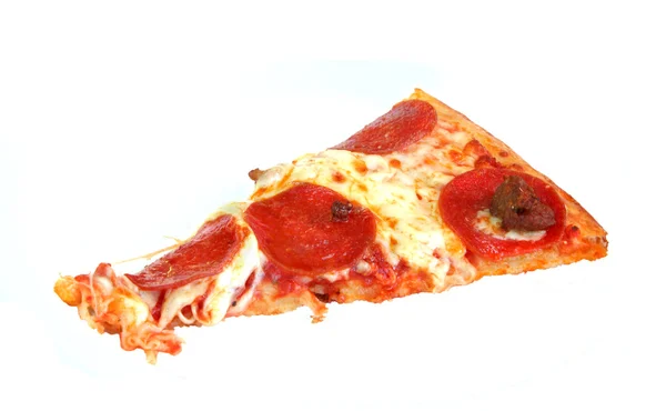 Pepperoni pizza szelet — Stock Fotó