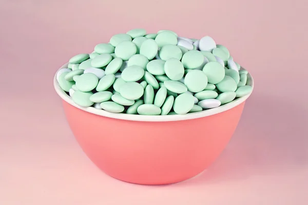 Candy on a pink background — Stock Photo, Image