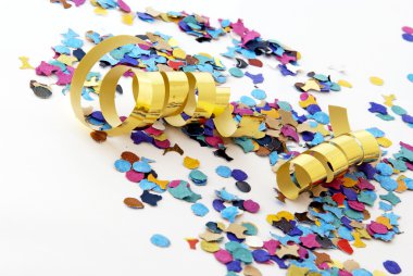 Golden party clipart