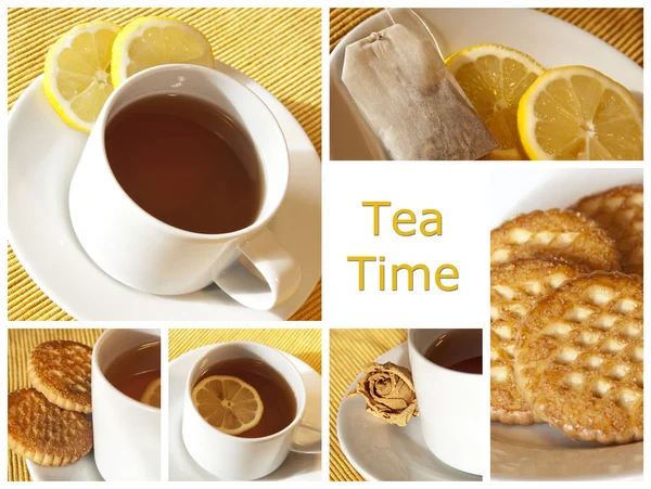 Çay kolaj — Stok fotoğraf