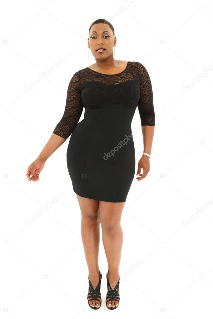 Beautiful Sexy Black Plus Size Model