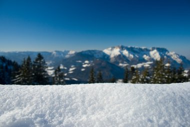 Kış manzara Alpes