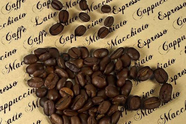 Kopje koffie met tekst — Stockfoto