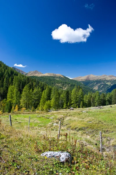 Vista panorámica de los Alpes austriacos Fotos de stock libres de derechos