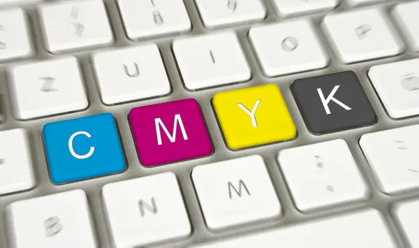CMYK клавіатури Ліцензійні Стокові Зображення