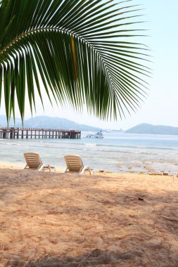 Romantic beach on Phuket clipart