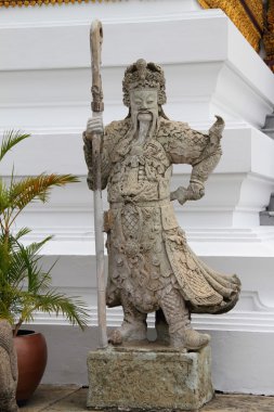 grand palace, bangkok, Tayland antik tanrıça heykeli