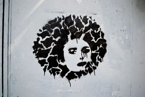 Gadis grafiti — Stok Foto